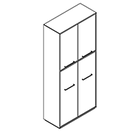 2516 incl. plinth - Bookcase W800xD350xH1806 w/doors in A1/B1+ A3/B3 no divider