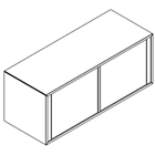 4123 - FRAMEwork Cupboard W900xD355xH365 w/2 doors and push open in A1 + B1