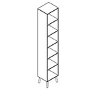 2601 + legs - Bookcase W408xD350xH2158