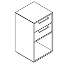 2114 incl. plinth - Cupboard W408xD400xH750 w/2 drawers in A1