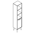 2510 + legs - Bookcase W408xD350xH1806 w/door, right,  in A4