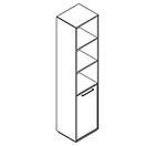 2510 incl. plinth - Bookcase W408xD350xH1806 w/door, right,  in A4