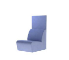 Ideal Large 1-seat wo armrest w backplate wo legs