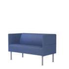 Ideal Small 2-seat w armrest vl 4 legs