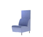 Ideal Large 1-seat wo armrest w backplate 2 legs