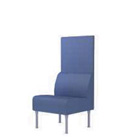 Ideal Small 1-seat wo armrests w backplate 4 legs