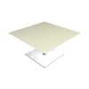 SQUARE COFFEE TABLE W.80, WHITE HPL TOP,H 40CM