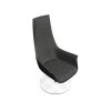 HI-BACK RELAX ARMCHAIR W/FIXED ROUND STAINLESS STEEL BASE