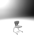 ST7004-7A Sled chair (plastic), ergonomic seat