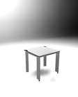 Table d'échantillon L (1800x900mm, 2 éléments bas, canal d'énergie, cadre triple)