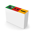 Corbeille PICK UP 3x60 litres