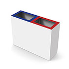 Corbeille PICK UP 2x90 litres