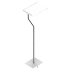 lampadaire Silhouette mat cintré sur socle