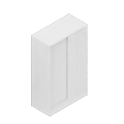 843 Viva Modul cabinet 3-plan sliding doors white 800x1291x400mm