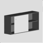 2622 ve. skydedør    1800 x 380/384 mm