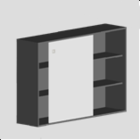 2432 ve. skydedør    1200 x 1100/384 mm