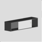 2413 hø. skydedør    1200 x 380/384 mm