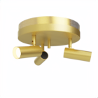 Puck 3 Ceiling Lamp Brushed Brass