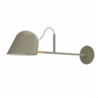 Streck Spjut Wall Lamp with plate Warm Grey
