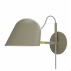 Streck Wall Lamp Plate External Cable Warm Grey