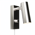 Puck Wall Lamp External Cable Chrome