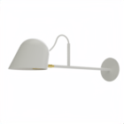 Streck Spjut Wall Lamp with plate White
