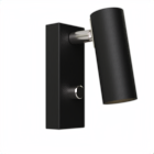 Puck Wall Lamp Hard Wired Black
