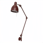 PJ 70 Wall Lamp External Cable Oxide Red