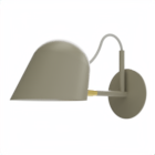 Streck Wall Lamp Plate Hard Wired Warm Grey