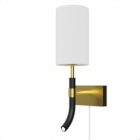 Butler Wall Lamp External Cable Brass