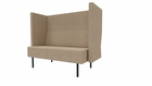 BXM412BX221 - Mr.Box 2-seat medium sofa, plain, legs