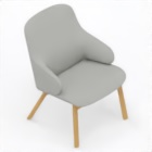 Amstelle easy chair wooden legs