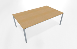 Teamtable / Double bench basic desk, non linking 2000 x 1200 mm
