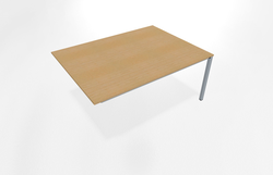 Teamtable / Double bench end-of-row desk 1600 x 1200 mm