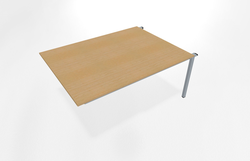 Teamtable / Double bench extension shelf 1600 x 1200 mm