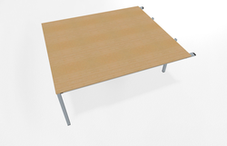 Teamtable / Double bench basic desk, one side linkable 1800 x 1600 mm