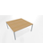 Teamtable / Double bench basic desk, non linking 1600 x 1600 mm
