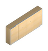 Sliding door unit 4 binder heights, width 3200 mm
