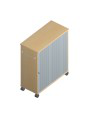 mobile personal storage unit, steel drawer, 2 filing frame52952