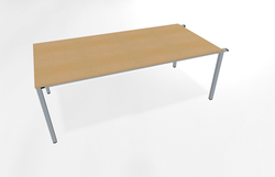 Conference / Basic desk, one side linkable 2000 x 1000 mm