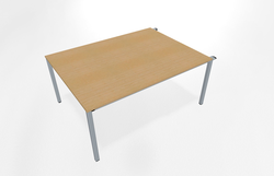 Teamtable / Double bench basic desk, one side linkable 1600 x 1200 mm