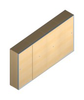 Sliding door unit 5 binder heights, width 3200 mm, empty
