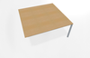 Teamtable / Double bench end-of-row desk 1600 x 1600 mm