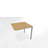 Conference table end-of-row desk 800 x 800 mm