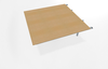 Teamtable / Double bench extension shelf 1600 x 1600 mm