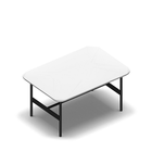 2954 - DAPPLE table 80x55 cm, white melamine