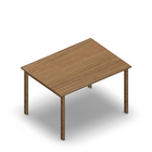 3105 - JOIN table 120x90 cm, h75, oak HPL