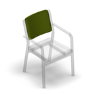 2462 - Zeta dining chair extra removable back cover