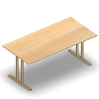 3187 - JOIN  table with T-legs, 180x80 cm, H75, birch melamine
