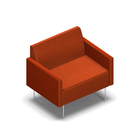 2153 - PIVOT 1.5-seater with low armrests (6cm)